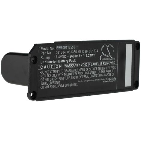 vhbw Batterie remplacement pour Bose 063404, 061386, 063287, 061385, 061834, 061384 pour haut-parleurs, enceintes portatives (2600mAh, 7,4V, Li-ion)