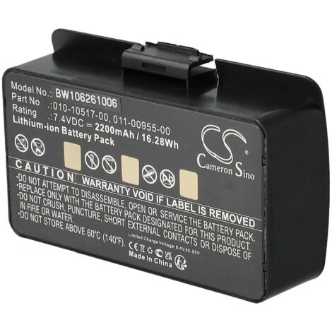 vhbw Batterie remplacement pour Garmin 010-10517-00, 010-10517-01, 011-00955-00, 01070800001 pour GPS, appareil de navigation (2200mAh, 7,4V, Li-ion) (1/5)