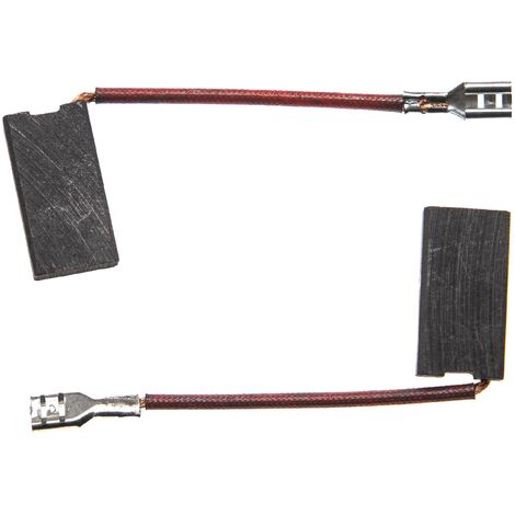vhbw Balai de charbon pour moteur 24 x 12,5 x 6,3mm compatible avec ELU WS53EA Typ 1, WS53EB Typ 2, WS54EA Typ 1 outil électrique (1/2)