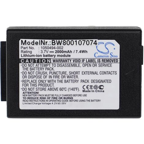 vhbw Batterie compatible avec Psion 1050494, G1, G2, 7525C, 7525, 7527, WA3006, WA3010 ordinateur handheld (2000mAh, 3,7V, Li-ion) (1/2)