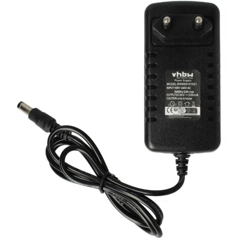 vhbw Chargeur pour aspirateur remplacement pour SIL/Hoover 360020, SSA-10W EU pour aspirateur à main, 144cm