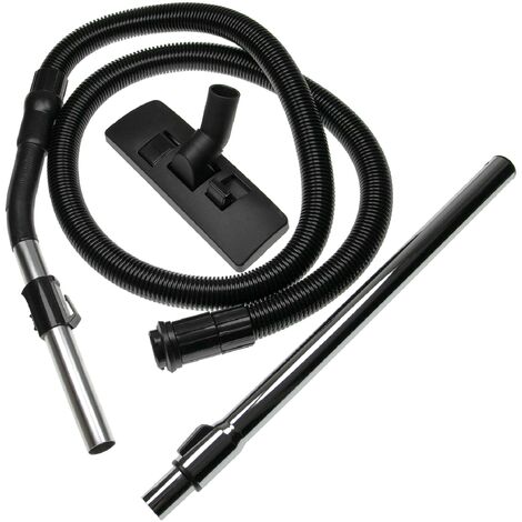 Vhbw – Kit d'accessoires pour aspirateur – 3 pièces – Buse de sol 27 cm avec articulation – Tube télescopique 58-96 cm – Tuyau 241 cm