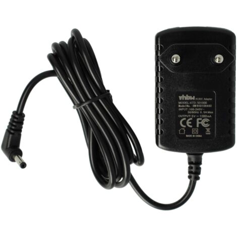 vhbw Adaptateur secteur compatible avec Daewoo DDM-52 lecteur CD - DC 5 V / 1 A