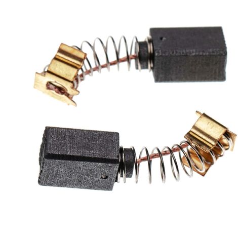 vhbw 2x Balais de charbon pour moteur 6 x 9 x 12mm compatible avec Makita 6824, 6825, 6825 R, 6826, 6827, 800, 8450, 8451 outil électrique (1/2)