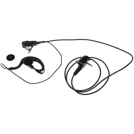 vhbw Écouteurs compatible avec Yaesu / Vertex VX-130, VX-140, VX-146, VX-160, VX-180, VX-210A, VX-230, VX-231, VX-246, VX-350, VX-351 - en forme de G (1/4)