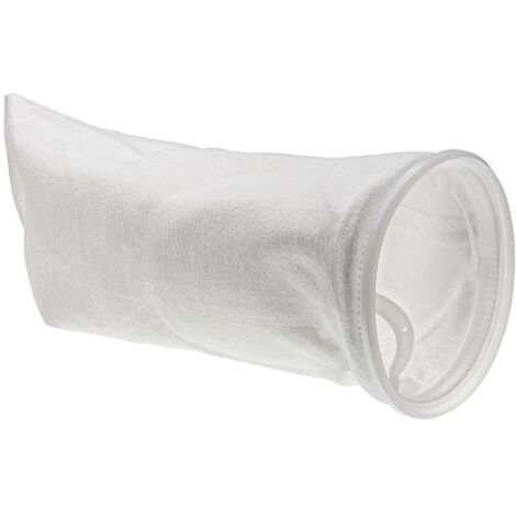 Vhbw – Chaussette filtrante universelle pour skimmer de piscine – Maille 100 micromètre – Longueur 45 cm – Polyéthylène blanc