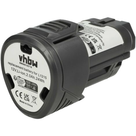 vhbw 1x Batterie remplacement pour Ridgid 200901009, 200901019, R86048 pour outil électrique (2000 mAh, Li-ion, 12 V) (1/5)