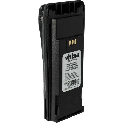 vhbw Batterie remplacement pour Motorola NNTN4497BR, NNTN4497CR, NNTN4851, NNTN4851A, NNTN4851AR pour radio talkie-walkie (1800mAh, 7,2V, NiMH) (1/5)