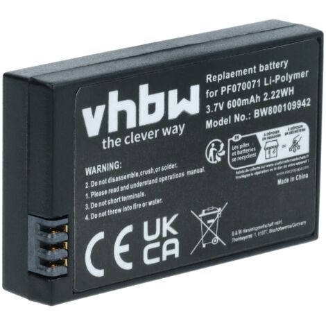 vhbw Batterie compatible avec Parrot Minidrones 3 drone (600mAh, 3,7V, Li-polymère) (1/5)