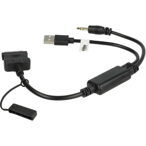vhbw Câble audio voiture compatible avec iPod, Apple iPhone 3G
