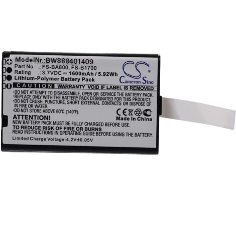 vhbw Batterie compatible avec Flysky FA605, FS-GT2B, FS-GT3B, FS-GT3C, FS-i10 modéle RC (1&8239600mAh, 3,7V, Li-polymère) (1/2)