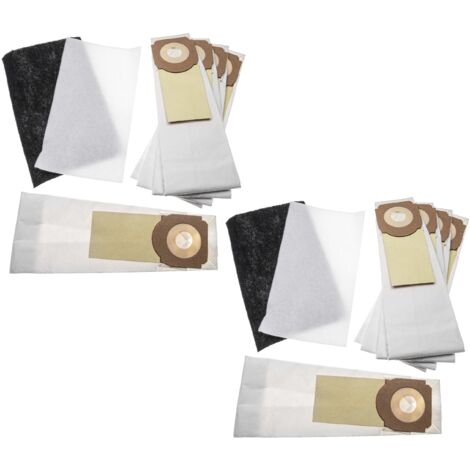 vhbw Lot de sacs (papier) + filtre avec 14 pièces compatible avec Hoover Athyss ST 332 E, ST 335 EC, ST 345 EC, ST345EC021, ST355EC 011 aspirateur (1/3)