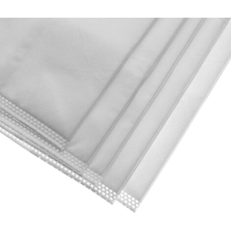 vhbw 10x Sacs filtrants remplacement pour Protool Festool 633582 pour dispositif d'aspiration - microfibres non tissées, 63,6cm x 30,1cm, blanc (1/3)
