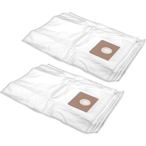 vhbw 10x Sacs compatible avec Fein Dustex 35 MX AC aspirateur - microfibres non tissées, volume de 35l, 30cm x 28cm, blanc (1/2)