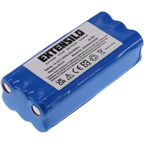 Batterie 14.4V 3000mAh Ni-MH Pour Dirt Devil Libero M606 - Compatible Avec Plusieurs Modèles D'aspirateurs