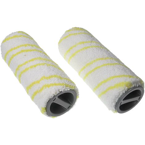 vhbw Lot de rouleaux pour pierres compatible avec Kärcher FC 3d Cordless Premium, FC 5, FC 5 Cordless nettoyeur de sol - 2 pièces (1/4)