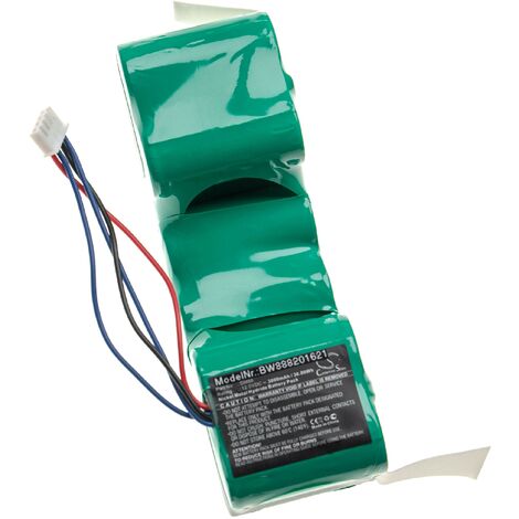 vhbw Batterie remplacement pour Ecovacs DD3G, DD4G, DM88, ZJ1517-HFR, 10001568, 10002167 pour aspirateur, robot électroménager (3000mAh, 12V, NiMH) (1/3)