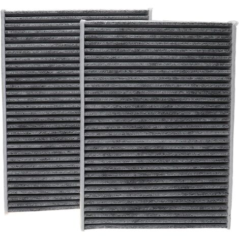 vhbw 2x Filtres d'habitacle charbon actif remplacement pour BBR Automotive 001-10-18502 pour voiture (1/3)