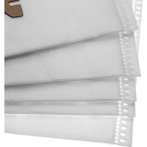 10 Sacchetti Per Aspirapolvere Vhbw Compatibili Con Philips City Line FC8400-8499 E HR8368-8399, In Microfibra, 28,6x17 Cm, Bianchi, Sostituiscono 900195189/7, GR200/201