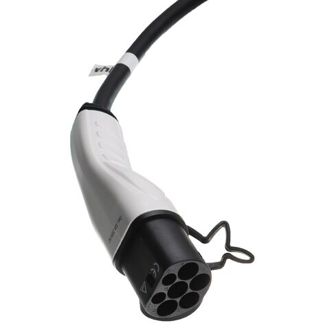 Vhbw Câble de recharge type 2 vers type 2 compatible avec Peugeot e-208,  e-Rifter voiture électrique - 1 phase, 16 A, 3,5 kW, 3 m