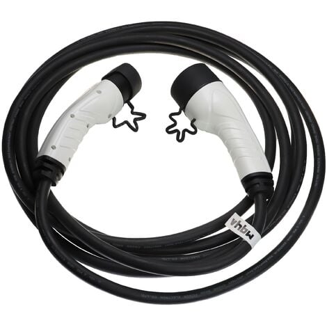 vhbw Câble de Recharge Type 2 vers Type 2 Compatible avec Citroen  e-Berlingo, e-C4, e-Spacetourer Voiture électrique - 3 Phases, 32 A, 22 KW,  5 m