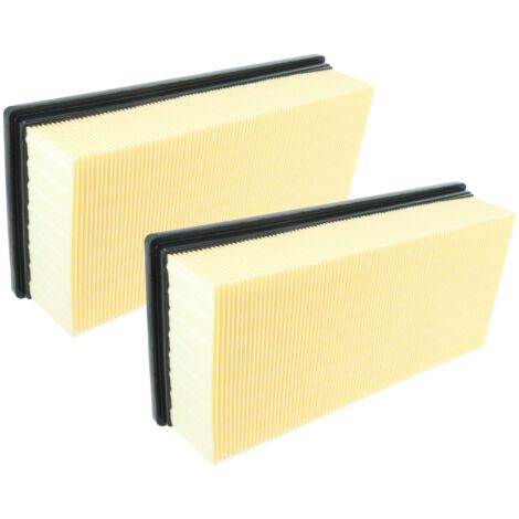 vhbw 2x filtre plissé plat M compatible avec Kärcher IVC 60/30 Tact² Lp, NT 55/2 Tact² Me I aspirateur industriel (1/5)