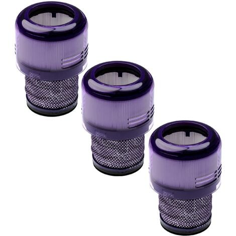 vhbw Kit de 3x Filtres d'aspirateur compatible avec Dyson V15 Detect  Complete aspirateur sans-fil - Filtre anti-saleté
