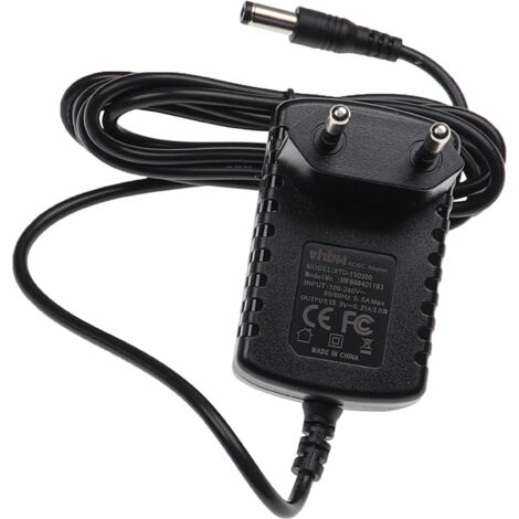 vhbw Adaptateur secteur compatible avec Black & Decker AST12XC, CD12C, CD12GTK, CD112CE, CDCAH outil électrique, outillage électroportatif - 200 cm