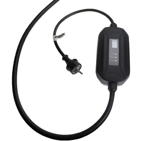 vhbw Câble de recharge type 2 vers prise Schuko compatible avec Land Rover  Range Rover PHEV voiture électrique - 1 phase, 16 A, 3,5 kW, 10 m