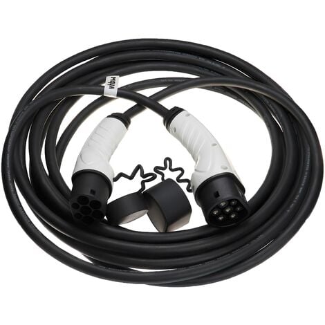 Vhbw - vhbw Câble de recharge type 2 vers type 2 compatible avec  Mercedes-Benz E300e, EQA, EQB, EQC, EQE voiture électrique - 3 phases, 16  A, 11 kW, 10 m - Câble antenne - Rue du Commerce
