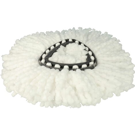 vhbw Serpillère remplacement pour Vileda 152623, 152545 pour balai nettoyant - Tête de rechange, microfibre, blanc