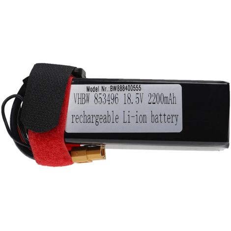 Vhbw Batterie Compatible Avec XT60 Connecteur Pour Modéle RC Par Ex Voiture De Course Avion 2000mah 148v Li Polymere 88 X 35 X 38 Mm 74252073