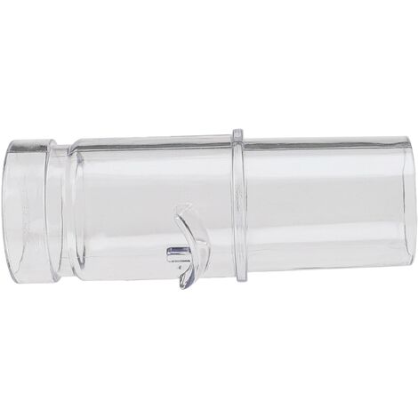 vhbw Adaptateur pour aspirateur connecteur de marque à raccord 32mm compatible avec Dyson DC31, DC32, DC33, DC30 - transparent, plastique (1/4)