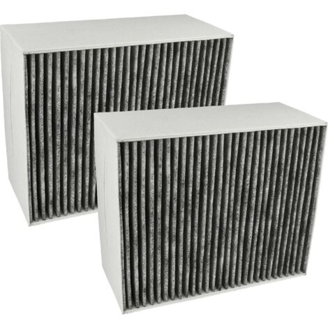 vhbw 2x Filtres à charbon actif remplacement pour Neff Z5170X1 pour hotte aspirante - 22,7 x 18,9 x 10 cm (1/5)