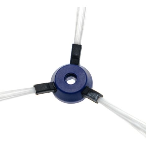 vhbw 2x Brosse latérale compatible avec Rowenta Smart Force Extreme RR7157, RR7157WH robot aspirateur - Lot de brosses, noir / blanc / bleu (1/4)