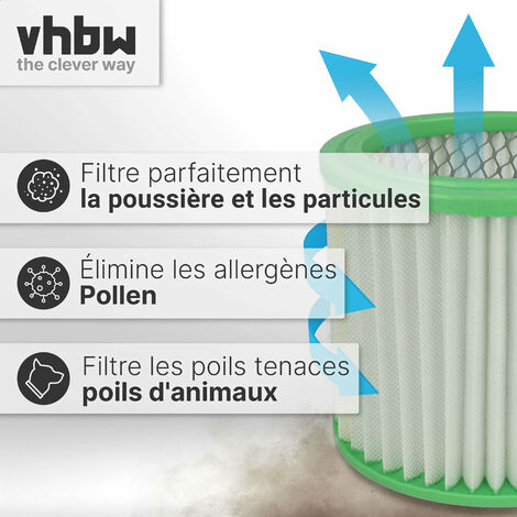 vidaXL Filtres HEPA 2 pcs pour aspirateur à cendres lavables