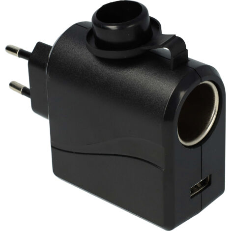 Adaptateur Allume-Cigare 220 V Vers 12 V, Convertisseur CA Vers Cc Avec Prise Secteur Ue Transformateur 220v Vers 12v Allume Cigare Chargeur Universel Pour Voiture Gps Camera Usb 92358799