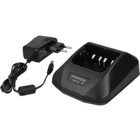vhbw Chargeur compatible avec Kenwood KNB-20, KNB-17N, KNB-20N batteries de radio - Socle + Prise, 9,4 V, 0,4 - 0,8 A (1/5)