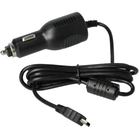 vhbw Chargeur allume-cigare pour appareils de navigation GPS, avec prise  mini-USB et récepteur TMC intégré