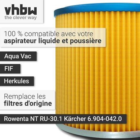 vhbw filtre rond aspirateurs compatible avec Einhell B-NT 1250, EMK ...