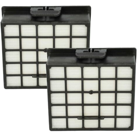 vhbw 2x filtre compatible avec Siemens Synchropower VS 06 G 2411/03, VS 06 G 2030/02, VS 06 G 2030/03 aspirateur - filtre HEPA noir / blanc (1/5)