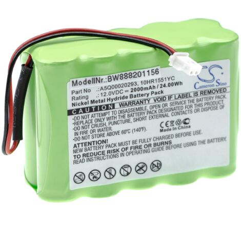 vhbw 1x Batterie compatible avec Siemens IC60, Sintony IC60-W-10 système d'alarme (2000mAh, 12V, NiMH) (1/4)