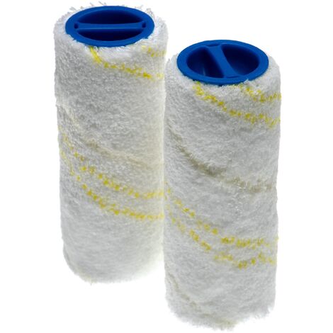 vhbw Lot de rouleaux en microfibre compatible avec Kärcher FC 3 Cordless, 3 Cordless Premium nettoyeur de sol - 2 pièces (1/4)