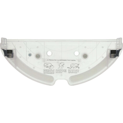 vhbw Support de réservoir d'eau compatible avec Roborock S6 MaxV, S6 Max robots aspirateur, nettoyeur de sol - couvercle inférieur noir / transparent (1/5)