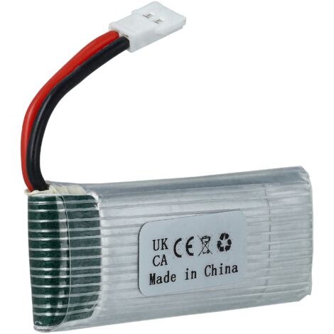 vhbw Battery compatible with XH 2.54 2P connector for RC model e.g. racing car aircraft (300mAh, 3.7V, Li-polymer, 34 x 20 x 8.5 mm vhbw Battery compatible with XH 2.54 2P connector for RC model e.g. racing car aircraft (300mAh, 3.7V, Li-polymer, 34 x 20 x 8.5 mm