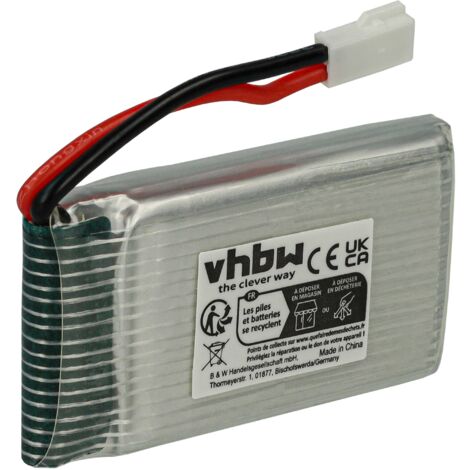 Batterie RC 1200mAh 3,7V Li-ion SM-2P – Vhbw – Recharge Pour Modèles Universels Batterie RC 1200mAh 3,7V Li-ion SM-2P – Vhbw – Recharge Pour Modèles Universels