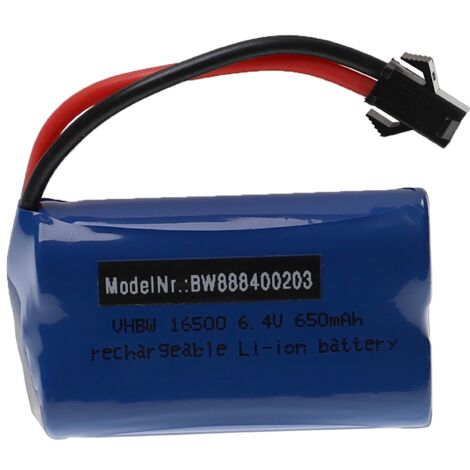 vhbw Batterie Compatible avec Quadrofoner UFO Intruder Drone (650mAh, 7,4V,  Li-ION)