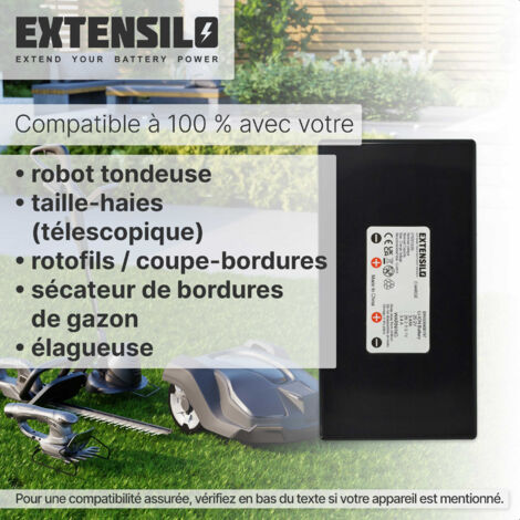 EXTENSILO Batterie Remplacement pour Ego BA6720T, BA1400T, BA2800, BA2800T, BA4200, BA4200T pour Tondeuse Outil de Jardinage (5000mAh, 56V, Li-ION
