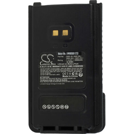 Batterie Vhbw Pour Yaesu SBR-25LI, SBR-26LI, SBR-28 - 2600mAh 7,4V Li-ion - Talkie-Walkie