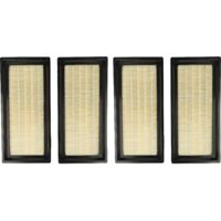 vhbw Set de 4x filtres d'aspirateur compatible avec Nilfisk Attix 30-21 XC 230V 50HZ DK, 30 aspirateur - Filtre principal